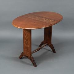 Thomas Jeckyll Thomas Jeckyll attri Subtle Anglo Japanese style drop leaf oak occasional table - 4192273