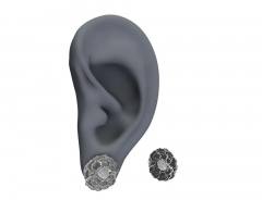 Thomas Kurilla Platinum Marigold Stud Earrings - 2748026