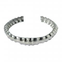 Thomas Kurilla Platinum Vetebrae Concave Cuff Bracelet - 2357565