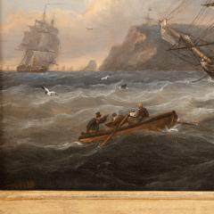 Thomas Luny HMS Bellerophon leaving Torbay with defeated Emperor Napoleon aboard - 1486094