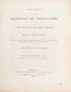 Thomas Malthus An Essay on the Principle of Population by Thomas MALTHUS - 3734577