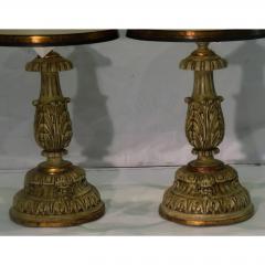 Thomas Morgan Carved Italian Table Lamps a Pair - 1734600