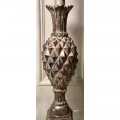 Thomas Morgan Regency Style White Gold Pineapple Lamp - 1734654