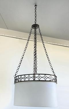 Thomas Pheasant Studio Oval Thomas Pheasant Baker Chandelier Bronze Chain Canopy Italy 52 to 70 H - 4632296