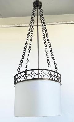 Thomas Pheasant Studio Oval Thomas Pheasant Baker Chandelier Bronze Chain Canopy Italy 52 to 70 H - 4632301