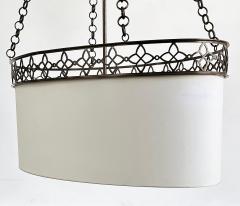 Thomas Pheasant Studio Oval Thomas Pheasant Baker Chandelier Bronze Chain Canopy Italy 52 to 70 H - 4632307