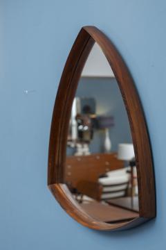 Thomas Poss Eferfolger Design Rosewood Triangular Wall Mirror Denmark - 4421974