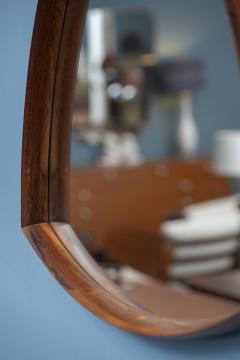 Thomas Poss Eferfolger Design Rosewood Triangular Wall Mirror Denmark - 4421980