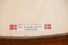 Thomas Poss Eferfolger Design Rosewood Triangular Wall Mirror Denmark - 4421990