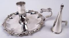 Thomas Ross Pair of English Georgian Regency Sterling Silver Chambersticks 1827 - 4232007