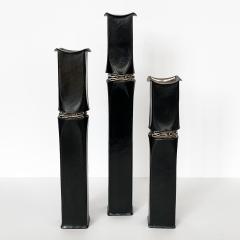 Thomas Roy Markusen Set 3 Thomas Roy Markusen Brutalist Candle Holders Vases - 1172657