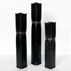 Thomas Roy Markusen Set 3 Thomas Roy Markusen Brutalist Candle Holders Vases - 1172658