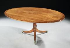 Thomas Sheraton Antique English Large Period Mahogany Oval Breakfast Table Seating for 8 - 1212463