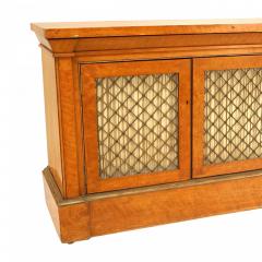 Thomas Sheraton Pair of English Regency Satinwood Side Cabinets - 2798845