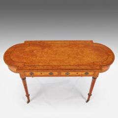 Thomas Sheraton Superb George 111 Period Satinwood Library Writing Table - 1137622