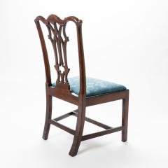 Thomas Tuft American Chippendale mahogany slip seat side chairs with rococo carved detail - 1709142