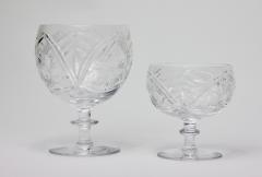 Thomas Webb Thomas Webb CorbettCrystal Wine and Water Glassware Set Signed - 1803285