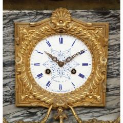 Thomire Cie French Gilt and Patinated Bronze and Marble Figural Mantel Clock - 1063968