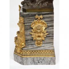 Thomire Cie French Gilt and Patinated Bronze and Marble Figural Mantel Clock - 1063974