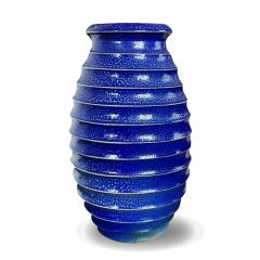 Thord Karlsson Swedsih Studio Vase in Cobalt Blue Salt Glaze - 2099213