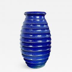 Thord Karlsson Swedsih Studio Vase in Cobalt Blue Salt Glaze - 2100891