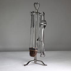 Thornton and Downer A set of four Cotswold School hand made steel fire tools  - 4189923