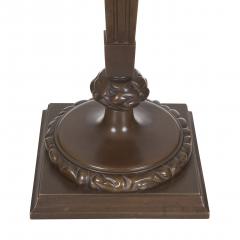 Thorvald Bindesb ll Art Nouveau Torch Lamp in Bronze by Thorvald Bindesboll - 3398479