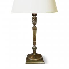 Thorvald Bindesb ll Pair of Torch Table Lamps in Bronze by Thorvald Bindesb ll - 3627692