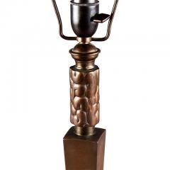 Thorvald Bindesb ll Rationalized torch lamp in bronze by Thorvald Bindesb ll - 1024580