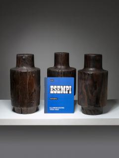 Three Burnished Solid Wood Sculptures - 4725046