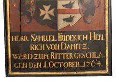 Three Commemorative German Armorial Paintings On Board - 4611782