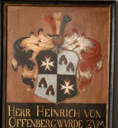 Three Commemorative German Armorial Paintings On Board - 4611785