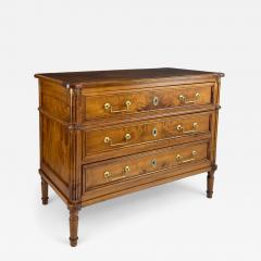 Three Drawer French Walnut Commode - 4426342