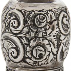 Three English sterling silver and cut glass bottles - 3249320
