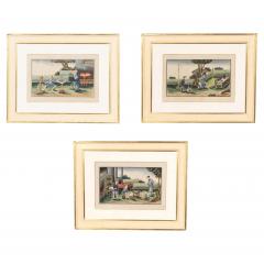 Three Framed Chinese Export Watercolors - 4139735