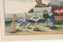 Three Framed Chinese Export Watercolors - 4139783
