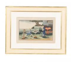 Three Framed Chinese Export Watercolors - 4139784