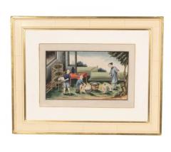 Three Framed Chinese Export Watercolors - 4139795
