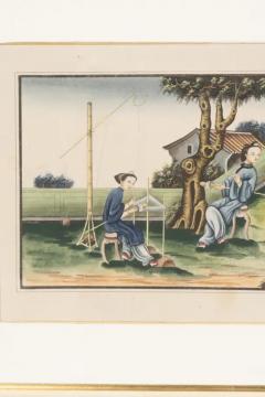 Three Framed Chinese Export Watercolors - 4139801