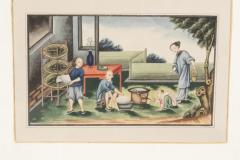 Three Framed Chinese Export Watercolors - 4139802