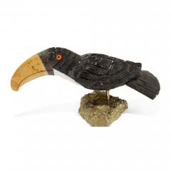 Three Gemstone and Hardstone Models of Exotic Birds - 4773661