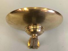 Three Large Italian Mid Century Modern Solid Brass Wall Sconces - 1830658