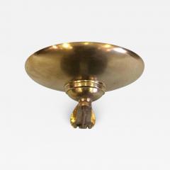 Three Large Italian Mid Century Modern Solid Brass Wall Sconces - 1832979