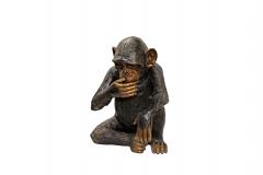 Three Life Size Bronze Monkeys see no evil hear no evil speak no evil  - 1119408