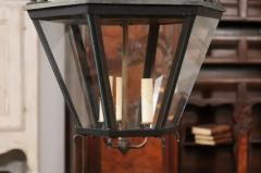 Three Light French Hexagonal Copper Lanterns with Domed Tops Two Sold Each - 3595946