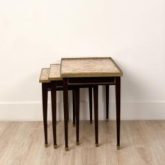 Three Nested Tables in Gilt Bronze and Marble - 2123273