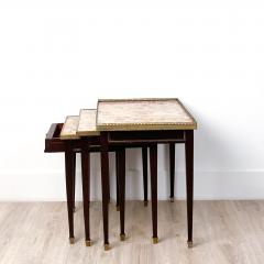 Three Nested Tables in Gilt Bronze and Marble - 2123274