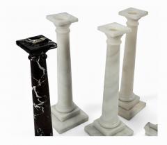 Three Pairs Large Marble Candlesticks - 4132609