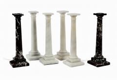 Three Pairs Large Marble Candlesticks - 4132611