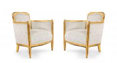 Three Piece French Art Deco White Star Living Room Set - 1378848